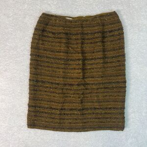 Vintage Midi Skirt Oscar De La Renta Size 12 100% Silk Lined Womens Skirt